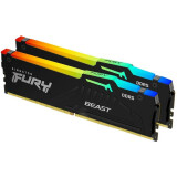 Оперативная память 64Gb DDR5 6000MHz Kingston Fury Beast RGB (KF560C36BBEAK2-64) (2x32Gb KIT)