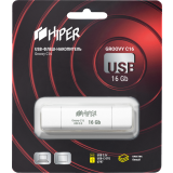 USB Flash накопитель 16Gb HIPER Groovy C16 White (HI-USBOTG16GBU787W)