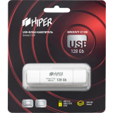 USB Flash накопитель 128Gb HIPER Groovy C128 White (HI-USBOTG128GBU787W)