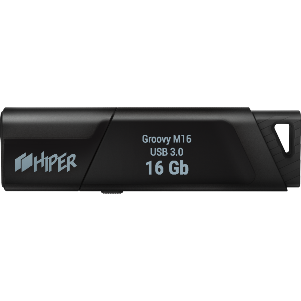 USB Flash накопитель 16Gb HIPER Groovy M16 Black - HI-USB316GBU336B
