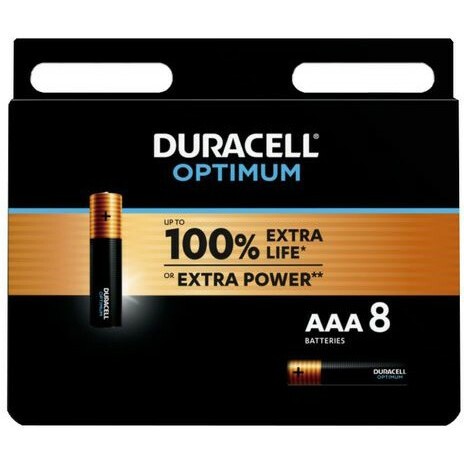 Батарейка Duracell Optimum (AAA, Alkaline, 8 шт) - 5014070