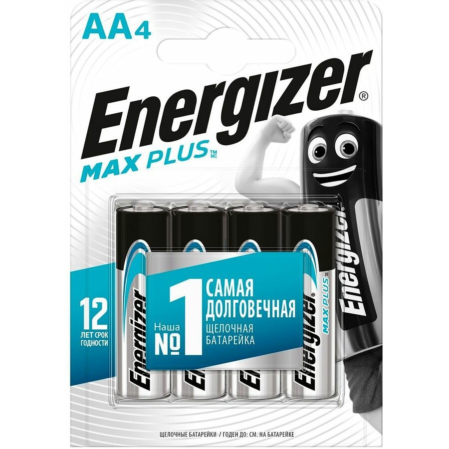 Батарейка Energizer Max Plus (AA, 4 шт) - E301325003