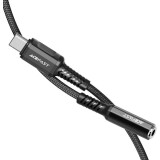 Переходник USB Type-C - 3.5 Jack, ACEFAST C1-07 Black (AF-C1-07-BK)