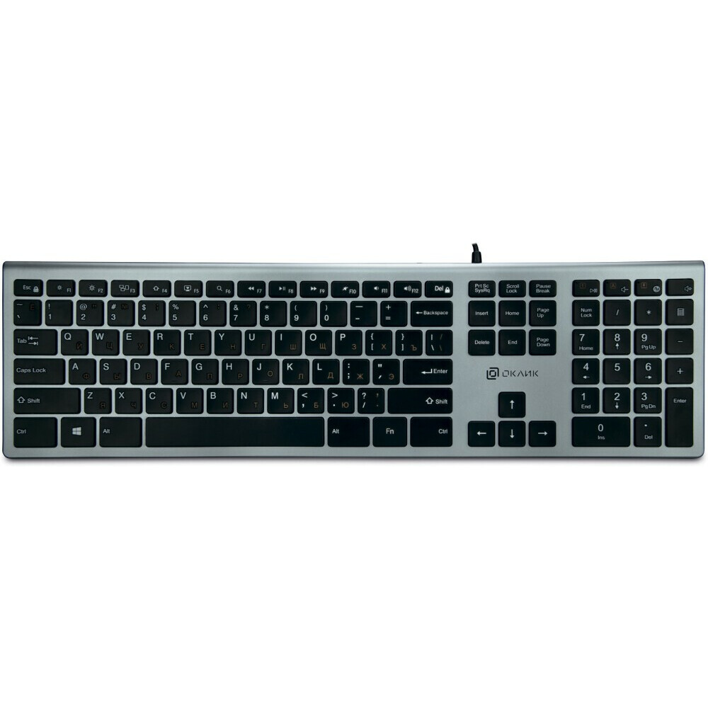 Клавиатура Oklick 890S Grey - 1784239