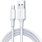 Кабель USB - Lightning, 1.5м, UGREEN US155 White - 80315