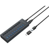 USB-концентратор Harper HUB-10MB Black