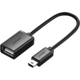 Переходник USB - miniUSB, 0.1м, UGREEN US249 Black (10383)