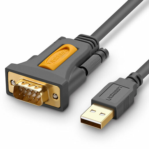 Кабель USB - COM, 1.5м, UGREEN CR104 Grey - 20211