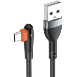 Кабель USB A (M) - microUSB B (M), 1м, LDNIO LS561 Black/Orange (LD_C3800)