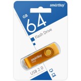 USB Flash накопитель 64Gb SmartBuy Twist Yellow (SB064GB2TWY)