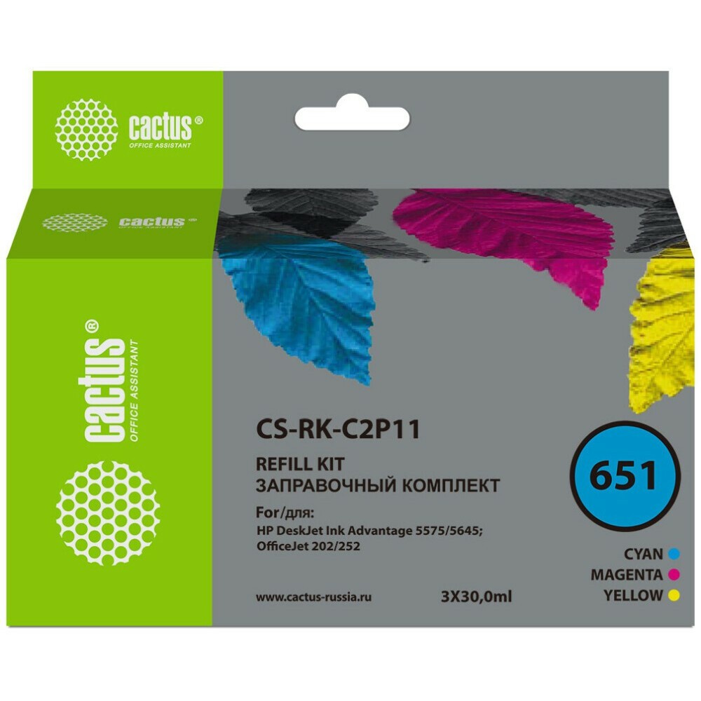 Заправочный комплект Cactus CS-RK-C2P11 Color