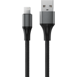 Кабель USB - Lightning, 1м, Accesstyle AL24-F100M Black