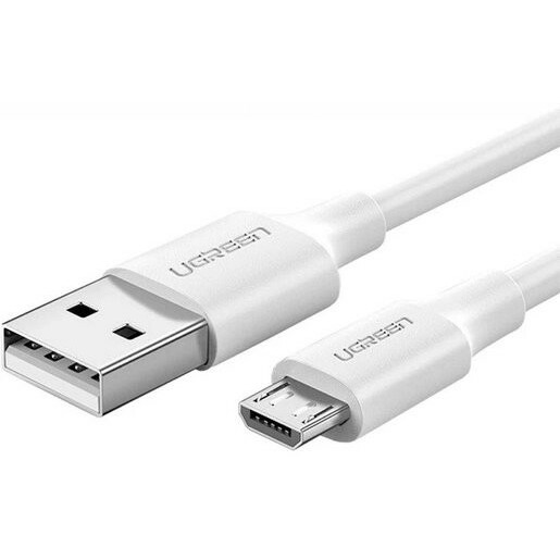 Кабель USB A (M) - microUSB B (M), 1м, UGREEN US289 White - 60141