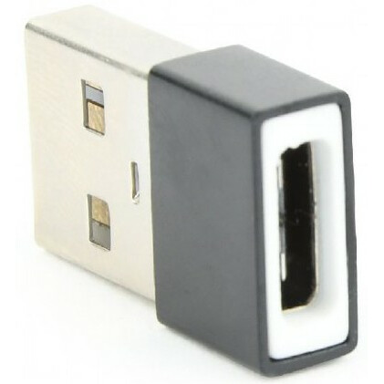 Переходник USB A (M) - USB Type-C (F), Cablexpert A-USB2-AMCF-02