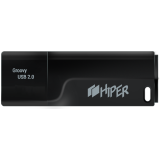 USB Flash накопитель 128Gb HIPER Groovy T128 Black (HI-USB2128GBTB)