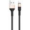 Кабель USB - Lightning, 1м, HOCO X26 Black/Gold (HC-80183)