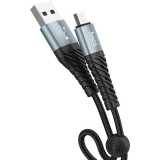 Кабель USB A (M) - microUSB B (M), 1м, HOCO X38 Black (HC-10543)