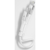 Кабель USB Type-C - Lightning, 0.3м, Accesstyle CL30-TF30 White