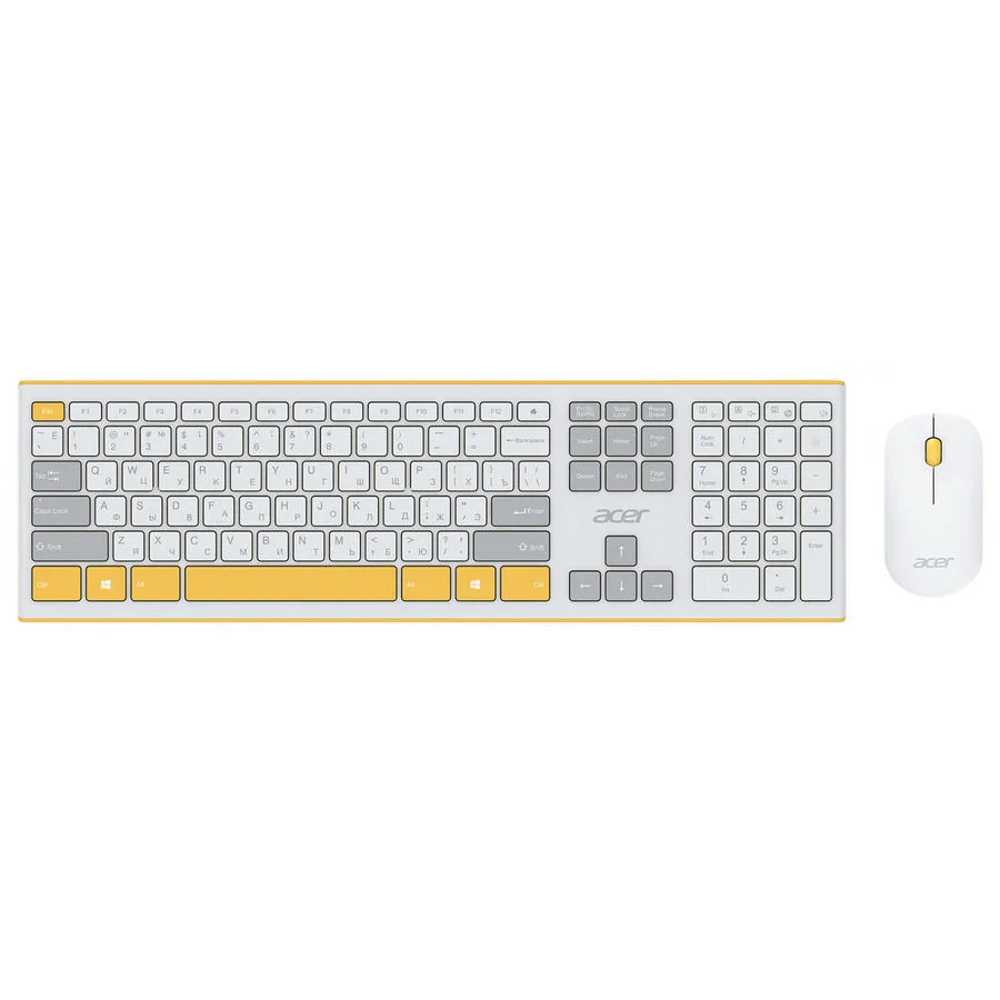 Клавиатура + мышь Acer OCC200 Yellow - ZL.ACCEE.002