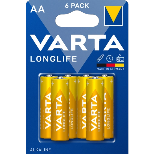 Батарейка Varta Long Life (AA, 6 шт) - 04106101436