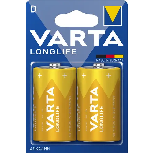 Батарейка Varta Long Life (D, 2 шт) - 04120101412