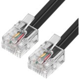 Телефонный кабель Greenconnect GCR-TP6P4C2-15.0m, 15м
