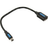 Переходник USB - miniUSB, 0.15м, Vention CCTBB