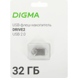 USB Flash накопитель 32Gb Digma DRIVE2 (DGFUM032A20SR)