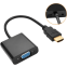 Переходник HDMI (M) - VGA (F), 0.1м, Buro HDMI-M-VGA-F-WUSB - фото 2