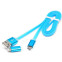 Кабель USB - microUSB/Lightning, 1м, Gembird CC-mAPUSB2bl1m