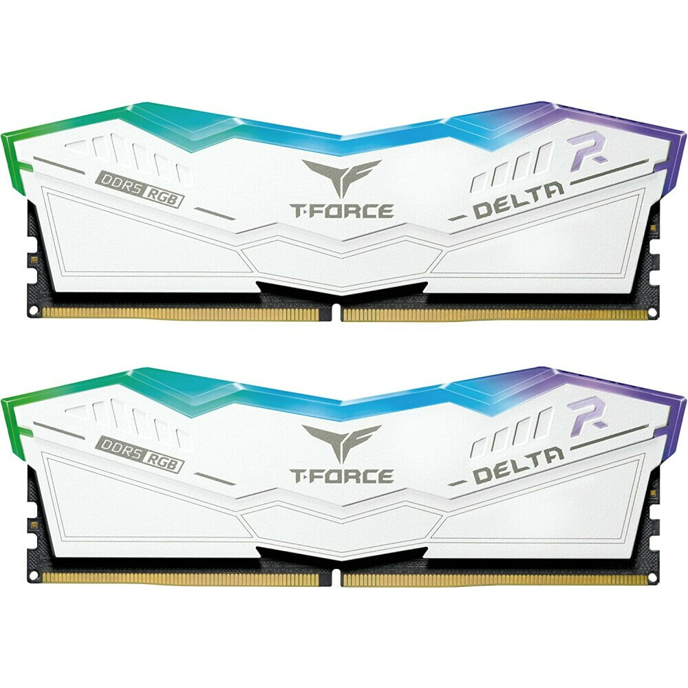 Оперативная память 64Gb DDR5 6000MHz Team T-Force Delta RGB (FF4D564G6000HC38ADC01) (2x32Gb KIT)