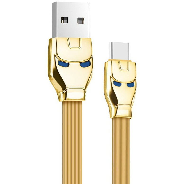 Кабель USB - USB Type-C, 1.2м, HOCO U14 Gold (HC-49487) - 6957531049487