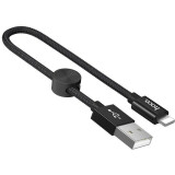 Кабель USB - Lightning, 0.25м, HOCO X35 Black (HC-07413) (6931474707413)