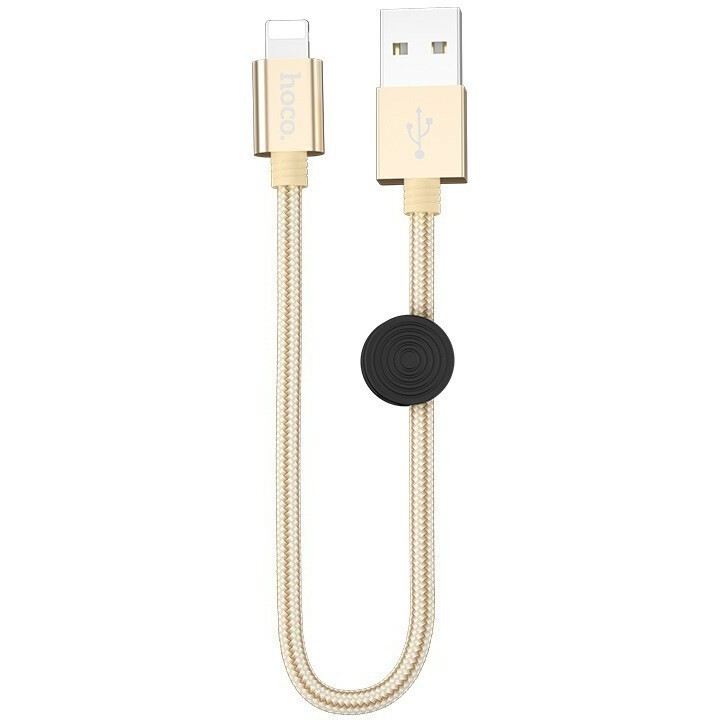 Кабель USB - Lightning, 0.25м, HOCO X35 Gold (HC-07420) - 6931474707420