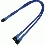 Разветвитель 3-pin - 2x 3-pin, Nanoxia NX3PY30B Blue
