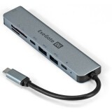USB-концентратор ExeGate DUB-21C/PD/CR/H (EX293983RUS)