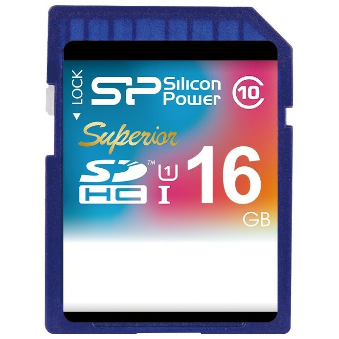 Карта памяти 16Gb SD Silicon Power (SP016GBSDHCU1V10)