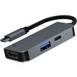 USB-концентратор Lyambda Slim LC105 Grey