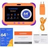 Планшет SunWind Kids 70 1/16Gb Orange/Volet