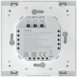Умный выключатель Aqara Smart Wall Switch H1 White (No Neutral, Double Rocker) (WS-EUK02)