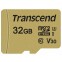 Карта памяти 32Gb MicroSD Transcend + SD адаптер  (TS32GUSD500S)