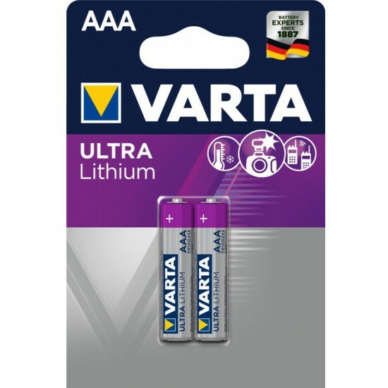 Батарейка Varta Ultra Lithium (AAA, 2 шт) - 06103301402