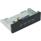 Передняя панель портов Gembird FP5.25-USB3-4A