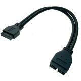 Переходник USB 3.0 (20pin M) - USB 3.0 (20pin F), 0.3м, Espada E20mf30