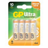 Батарейка GP 15AU Alkaline Ultra (AA, 8 шт)