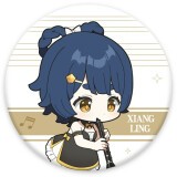 Значок miHoYo Genshin Concert Melodies of an Endless Journey Chibi Character Badge Xiangling (6974096538676)