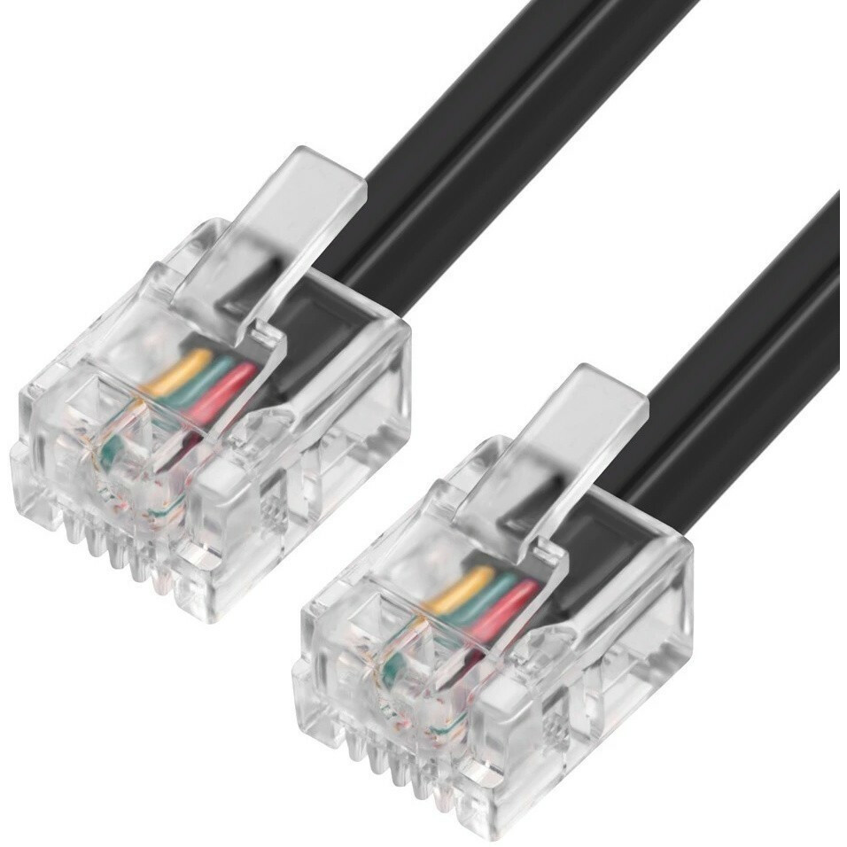 Телефонный кабель Greenconnect GCR-TP6P4C2-5.0m, 5м