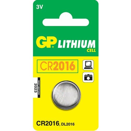 Батарейка GP CR2016 (Lithium, 1 шт) - CR2016-BC1