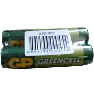 Батарейка GP 24G Greencell (AAA, 2 шт) - GP 24G-OS2