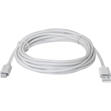 Кабель USB A (M) - microUSB B (M), 3м, Defender USB08-10BH White (87468)
